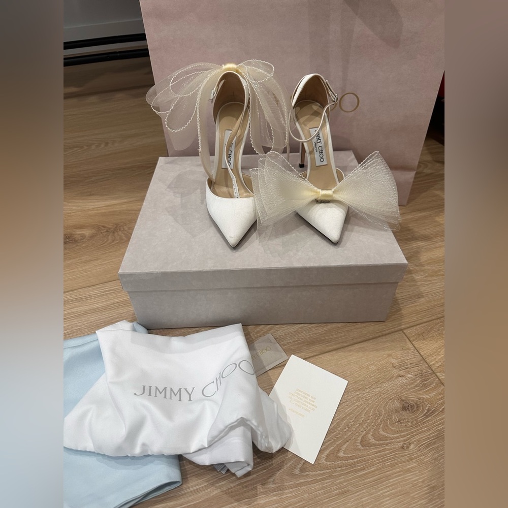 JIMMY CHOO Averly heel latte